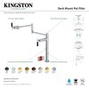 Kingston Brass Deck Mount Pot Filler, Brushed Brass KS4707CKL
